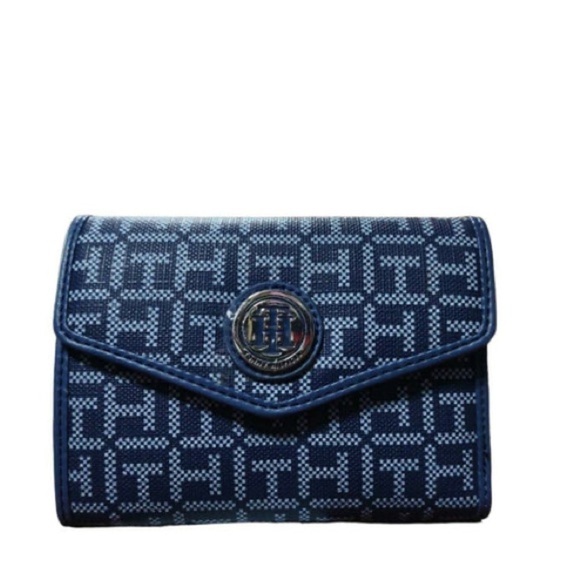TOMMY HILFIGER •
WOMENS WALLET Envelope Wallet Jacquard Navy - Picture 2 of 4